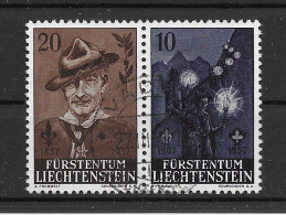 Liechtenstein 1957 Pfadfinder Mi.Nr. 360/61 Gestempelt - Usados