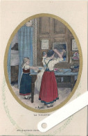 Illustrateur Kauffmann,  Les  Petits Alsaciens, La Toilette - Kauffmann, Paul