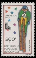 1979 Congo Brazzaville 716 1980 Olympic Games In Lake Placid 2,20 € - Winter 1980: Lake Placid