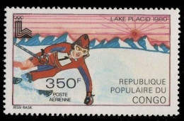 1979 Congo Brazzaville 717 1980 Olympic Games In Lake Placid 4,00 € - Inverno1980: Lake Placid