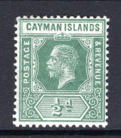 Cayman Islands 1912-20 KGV - Wmk. Mult. Crown CA - ½d Green HM (SG 41) - Cayman Islands