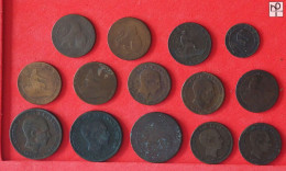 SPAIN  - LOT - 14 COINS - 2 SCANS  - (Nº57833) - Mezclas - Monedas