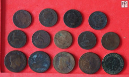 SPAIN  - LOT - 14 COINS - 2 SCANS  - (Nº57834) - Mezclas - Monedas