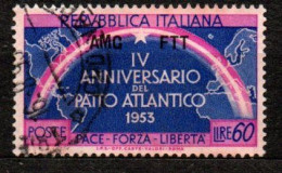 1953 - Trieste A 185 Patto Atlantico    ------ - Used