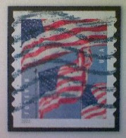 United States, Scott #5657, Used(o), 2022, Three Flags Definitive, (58¢), Red, White, And Dark And Light Blue - Usati