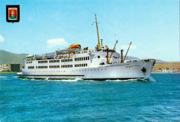 PAQUEBOT / CAR FERRY : " VIRGEN DE AFRICA " - ALGECIRAS ( CÁDIZ ) HARBOUR ~ 1960 - '965 (am870) - Ferries