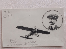 Le Puy Aviation , Védrine Sur Monoplan Morane - Airmen, Fliers