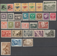 BULGARIE - 1946/1950 - ANNEES COMPLETES POSTE AERIENNE YVERT N° 31/59 ** MNH - COTE = 50.5 EUR - Airmail
