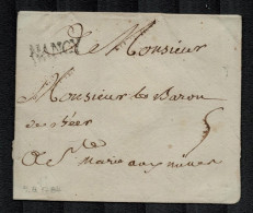 France Prephilately Letter Cover Posted 1784? Nancy B200115* - Unclassified