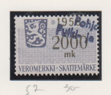 Finland Fiskale Zegel Cat. Barefoot Veromerkki/Income Tax 52    Jaar 1956 - Revenue Stamps