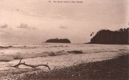 SÃO TOMÉ - Pôr Do Sol Sobre O Ilheu Gabado - Sao Tomé E Principe