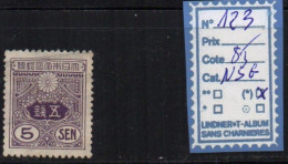 Japon N°123 NSG - Unused Stamps