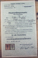 Austria:Graz, Technical School Certificate With Revenues, 1931 - Diplômes & Bulletins Scolaires