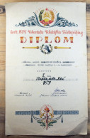 Estonia:Estonian Soviet Rpublic Volunteer Firefighters Diploma, 1947/1955 - Diplômes & Bulletins Scolaires