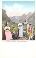 SUISSE - Gruss Aus Dem Appenzellerland - Femmes - Carte Postale Ancienne - Appenzell