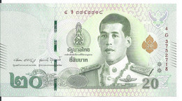 THAILANDE 20 BAHT ND2018 UNC P 135 - Thaïlande