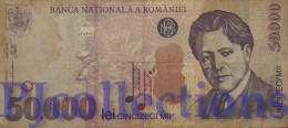 ROMANIA 50000 LEI 2000 PICK 109A AVF - Roumanie