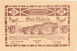 Autriche, Mautern, 20 Heller, Pont, 1920, 1920-12-31, SPL, Mehl:FS 600IIb2x - Oesterreich