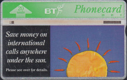 UK Btc 125 Save Money On International Calls - Sun - 20 Units - 428D - BT Emissions Générales