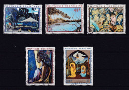 POLYNESIE 1972 PA N°55/59 OBLITERE TABLEAUX - Used Stamps