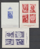 BULGARIE - 1937/45 - BLOCS - YVERT N° 1/3 ** MNH - Ongebruikt