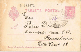 53403. Entero Postal LA FARGA De BEVIE (Barcelona) 1931. Alfonso XIII Vaquer, Fechador SAN QUIRICO BESORA - 1850-1931