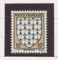 VARIÉTÉ - N° 573a N** - BRETAGNE -SIGNATURE EL AU LIEU DE PIEL - Ungebraucht