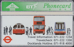 UK Bta 035 London Regional Transport - Train - Bus - 40 Units - 242B - Mint - BT Emissioni Pubblicitarie