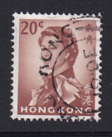 Hong Kong: 1966/72   QE II      SG225       20c   [Wmk Sideways]   Used - Gebruikt