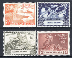 Cayman Islands 1949 75th Anniversary Of UPU Set MNH (SG 131-134) - Cayman Islands