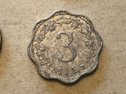Münze Münzen Umlaufmünze Malta 3 Mils 1972 - Malte
