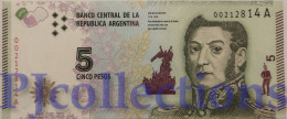 ARGENTINA 5 PESOS 2015 PICK 359 UNC - Argentine