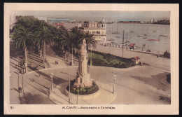 Alicante. *Monumento A Canalejas* Arribas Nº 111. Circulada 1951, Amb. Marítimo. - Alicante