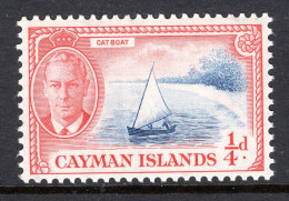 Cayman Islands 1950 KGVI Pictorials - ¼d Cat Boat MNH (SG 135) - Cayman Islands