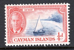 Cayman Islands 1950 KGVI Pictorials - ¼d Cat Boat HM (SG 135) - Cayman Islands