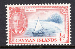 Cayman Islands 1950 KGVI Pictorials - ¼d Cat Boat HM (SG 135) - Cayman Islands