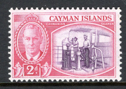 Cayman Islands 1950 KGVI Pictorials - 2d Cayman Seaman MNH (SG 139) - Cayman Islands