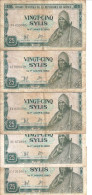 GUINEE 25 SYLIS 1980 VF P 24 ( 5 Billets ) - Guinea