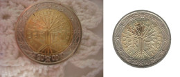 2 Euro Arbre De Vie France 2000 Neuf Livré Sous Capsule- Millésime Mordant Dans Le Cercle - Abarten Und Kuriositäten