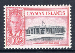 Cayman Islands 1950 KGVI Pictorials - 10/- Goverment Offices MNH (SG 147) - Cayman Islands