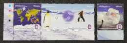 Malaysia Antarctic Research Programme 2012 Penguin Bird Snow (stamp Color Code) MNH - Malaysia (1964-...)
