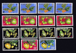 POLYNESIE 1977 SERVICE N°1A/15A NEUF AVEC CHARNIERE FRUITS - Dienstzegels