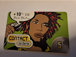 Caribbean Phonecard St Martin French BLA BLA La CARTE  5  EURO USED/  NO CLC 002  ** 16113 ** - Antillas (Francesas)