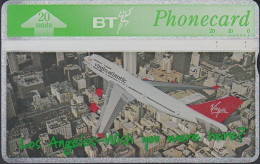 UK Bta 137 Virgin Atlantic (3) Los Angeles - Airplane - Flugzeug - 550F - BT Edición Publicitaria