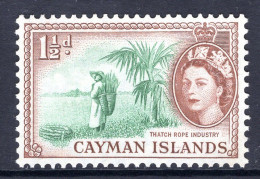 Cayman Islands 1953-62 QEII Pictorials - 1½d Thatch Rope Industry MNH (SG 151) - Cayman Islands