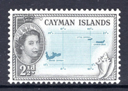 Cayman Islands 1953-62 QEII Pictorials - 2½d Map Of Cayman Islands MNH (SG 153) - Cayman Islands