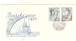 FDC 12 MAI 1955 PRAGUE PRASKE JARO - FDC