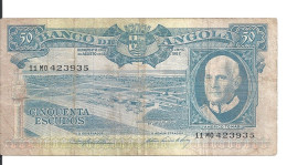 ANGOLA 50 ESCUDOS 1962 VF P 93 - Angola