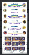 UNICEF 50 Ans 1996: Les 6 Blocs Obl. PJ Des Bureaux De New-York (USA), Genève (Suisse) Et Wien (Autriche) - UNICEF