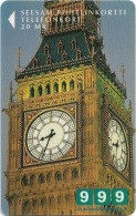 Finland - Turku (Magnetic) - D345A - Big Ben, Cn.7020, Exp.06.1999, 20Mk, 12.400ex, Used - Finlande